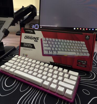 горячий нож: Клавиатура, HyperX, Механикалык, Зымдуу туташтыруу, Өлчөмү: 60%