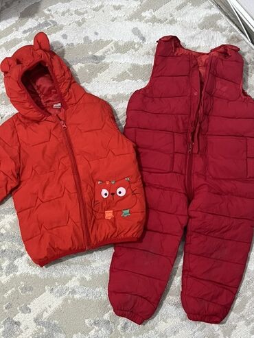 куртка рубашка: Комплект, түсү - Кызыл