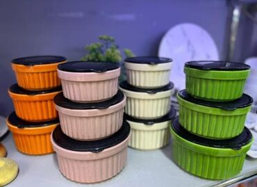 yeməklər: Saxlama qabı Türkiye istehsalı Material keramika Qapaq plastik akril