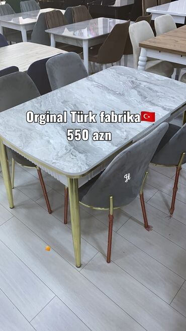kuxna üçün stol: Mətbəx üçün, Yeni, 4 stul, Türkiyə