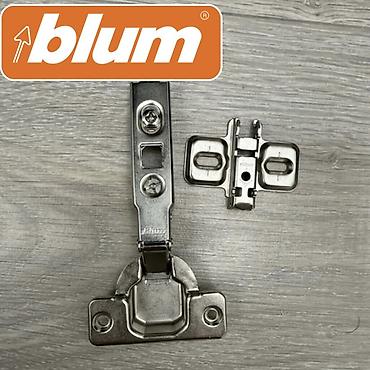 мебельные петли: Петля мебельная Blum (оригинал) с ответной планкой — комплект (БЕЗ — 2