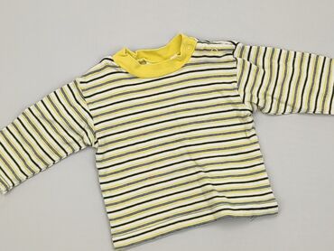 bluzka w beżowe paski: Bluzka, 0-3 m, stan - Dobry