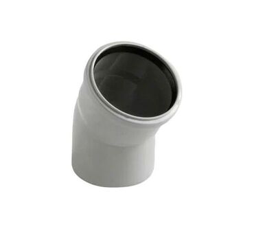 ремонт и строительство домов: PVC kanalizasiya borusu üçün 45° dirsək - Təyinat: daxili