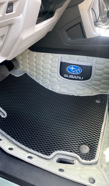 Полики: 5D Экокожа Полики Для салона Subaru, цвет - Синий, Новый, Самовывоз, Платная доставка — 3