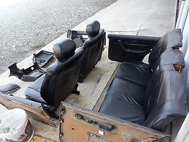 Двери и комплектующие: Кожаные сидение и карты от бмв е 34 салон е 34 черное — 3