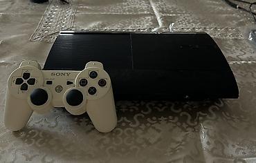 playstatyon 3: Sony PlayStation 3 Super Slim oyun konsolu - Rəng: qara (konsol), ağ — 1