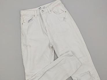 biale mom fit: Bershka, Jeansy damskie, rozmiar XS — 1
