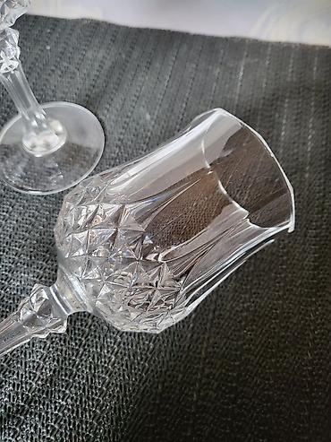 Čaše: Case kristal za vino d,argues francuske iz 80ih.god. Case kristal za — 8