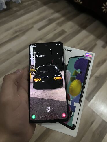 samsun a53: Samsung Galaxy A51, 64 GB, rəng - Qara, Sensor, Barmaq izi, İki sim kartlı