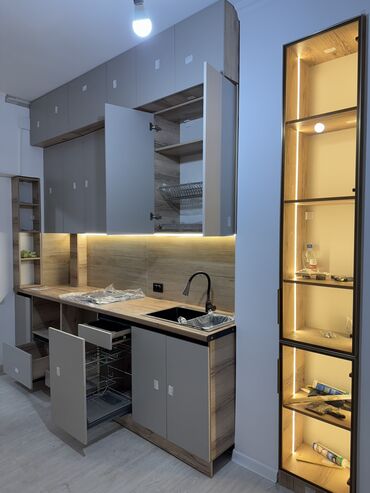 Кухонные гарнитуры: Кухонный гарнитур, Новый, цвет - Белый, ДСП, Бесплатная доставка — 5