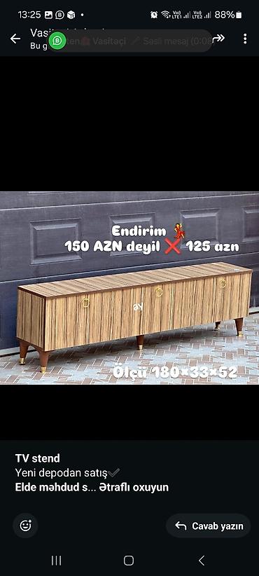madeyra tv stendler: Siyirməsiz, Polkalı, Zəmanətsiz, Kredit yoxdur — 3