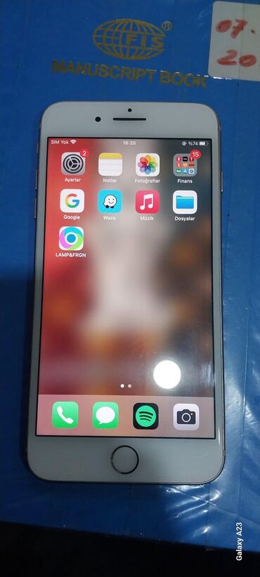 Apple iPhone: İphone 8 plus gold 64gb yaddaş, ekran pil kamera hərşeyi zavoddu — 3