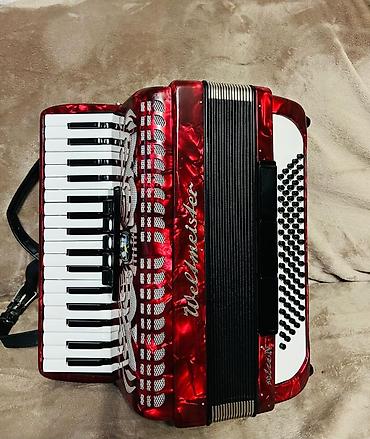 Аккордеоны: Аккордеон Weltmeister Stella, красный перламутровый корпус — 7
