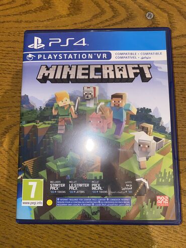 Продается оригинальный диск для PlayStation 4, Minecraft. Состояние