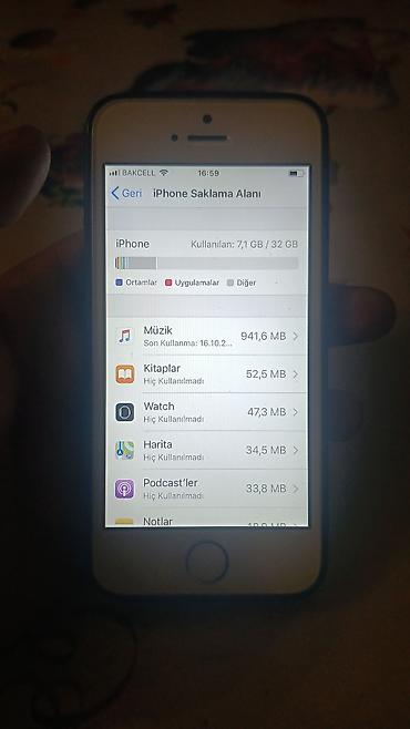 ucuz iphone: IPhone 5s, 32 GB, Gümüşü, Barmaq izi — 3
