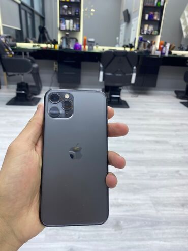 ayfon z: IPhone 11 Pro, 256 GB, Matte Silver, Barmaq izi, Face ID