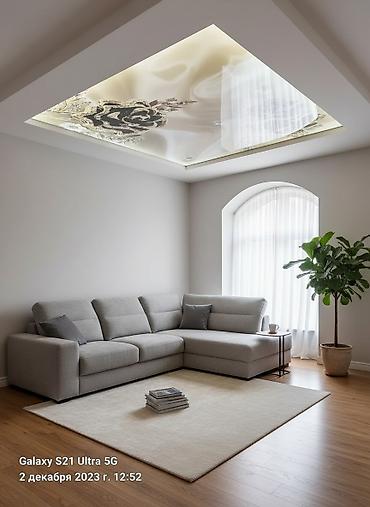 Натяжной потолок: Натяжной потолок Глянцевое, 3D потолки Гарантия, Бесплатная консультация, Бесплатный замер — 2