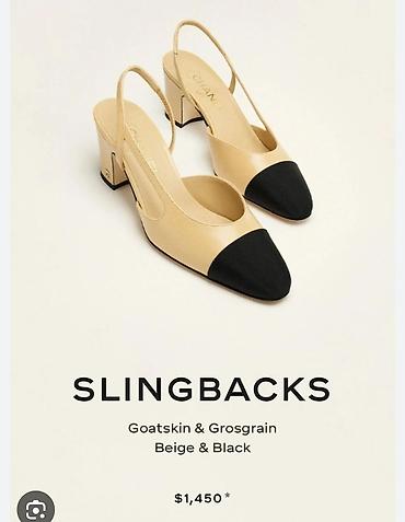 Tuflilər: CHANEL Slingbacks 38 ölçü - Material: keçi dərisi (goatskin) və — 3