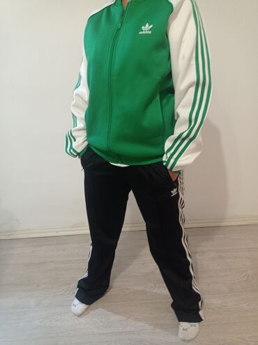 вещи из кореи: Спортивный костюм L (EU 40), цвет - Зеленый