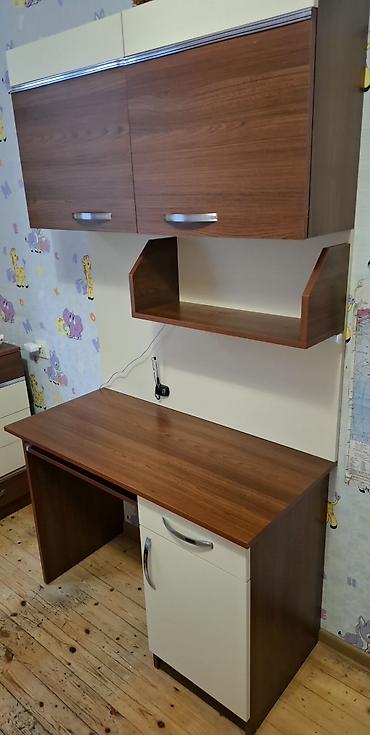 embawood mebelleri qiymetleri: Oğlan və qız üçün, İşlənmiş, 2 təknəfərlik çarpayı, Yazı masası, Dolab, Komod — 3