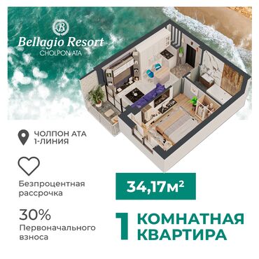 Новостройки от застройщика: 1 комната, 20 м², Индивидуалка, 3 этаж