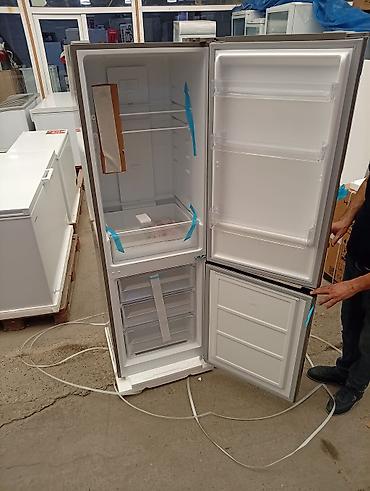 manqal satisi: Yeni 2 qapılı Hoffman Soyuducu Satılır, rəng - Boz — 2