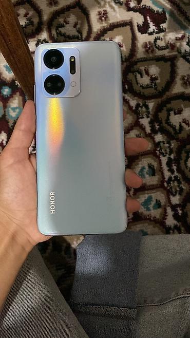 Мобильные телефоны: Honor X7a, 128 ГБ, цвет - Серебристый, Отпечаток пальца — 4