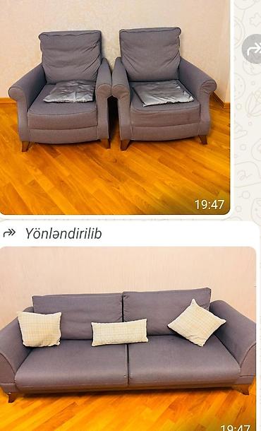 Divan və kreslo dəstləri: Aynur 4540 💫 Divan və 2 ədəd kreslo yaxsi vəziyyətdə. 300 azn. Real — 1