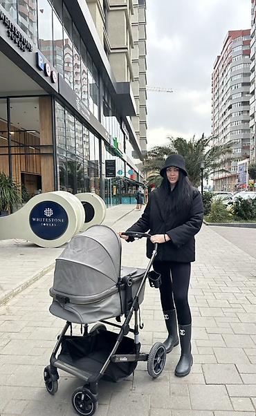 uşax: Uşaq arabası – “kidilo” markası, boz rəng - 2-də-1 sistem: yeni — 3
