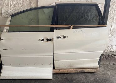 реставрация дверей: Задняя левая дверь Toyota Б/у, цвет - Белый,Оригинал