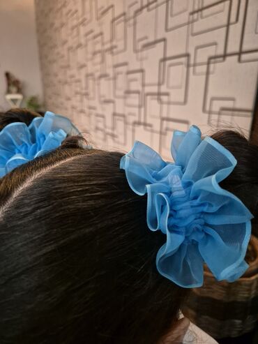 Saç aksesuarları: Zərif daşlarla bəzədilmiş saç lentləri/çarqa - Model: nazik, elastik — 14