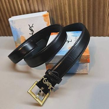 Kaiševi: Kožni kaiš Saint Laurent Paris – YSL monogram - Model: klasični kožni — 10