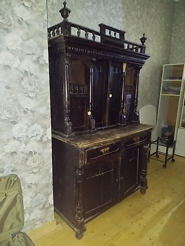 Дом и сад: Qiyməti 850 AZN. Antik taxta bufet/kredensa - Material: tam ağac — 4