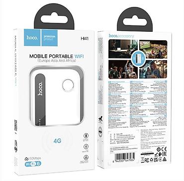 hotspot modem: Hoco. HI41, Wi-Fi 6 роутер, поддержка микро-сим карт, 2.4G — 1