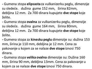 Ostali pribor i dodaci za alate: Gumeni odbojnici i podmetač prsten – različite dimenzije - — 7