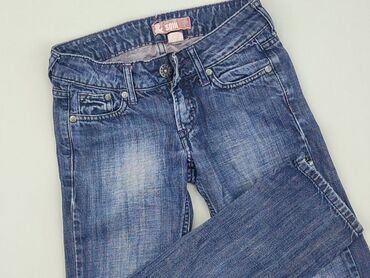 jeans slim straight: Spodnie jeansowe, 10 lat, 134/140, stan - Dobry