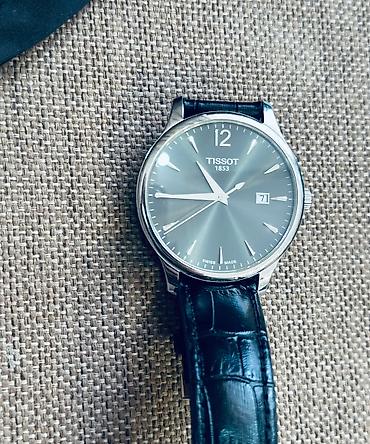 Аксессуары: Б/у, Наручные часы, Tissot, цвет - Черный — 2