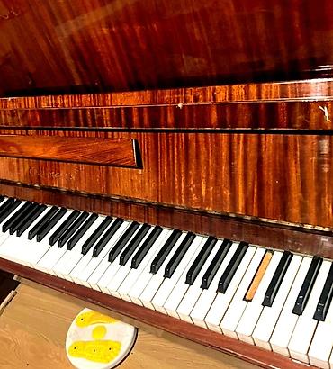 акустика: Upright pianino – klassik dizayn, parlaq tünd qəhvəyi (taxta) korpus — 3