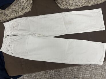 джинсы белые: Прямые, Высокая талия