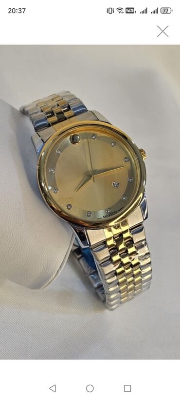 Qol saatları: Yeni, Qol saatı, Movado, rəng - Qızılı — 2