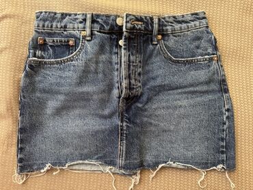 Mitsubishi: Мини Юбка, Zara, Джинс, M (EU 38)