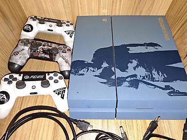 Video oyunlar və konsollar: Prasifka9 PlayStation 4 konsolu, xüsusi nəşr dizaynına malik açıq mavi — 1