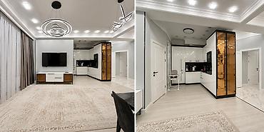 Продажа квартир: 3 комнаты, 81 м², Асанбай мкр Элитка, 4 этаж, Евроремонт — 2