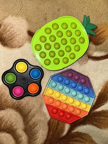 игрушки слайм: Набор антистресс-игрушек (пупырышки/поп-ит и симпл-димпл) Состояние — 2