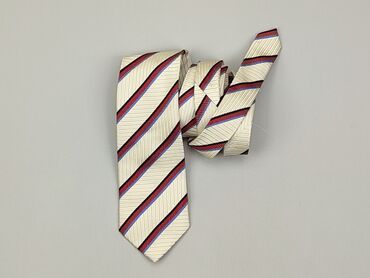 Krawaty i akcesoria: Krawat, kolor - Biały, stan - Dobry
