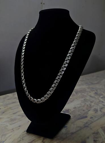 Серебряные цепочки: Серебряная цепь 50 гр 58 см плетение Бисмарк Серебряные цепи и — 2