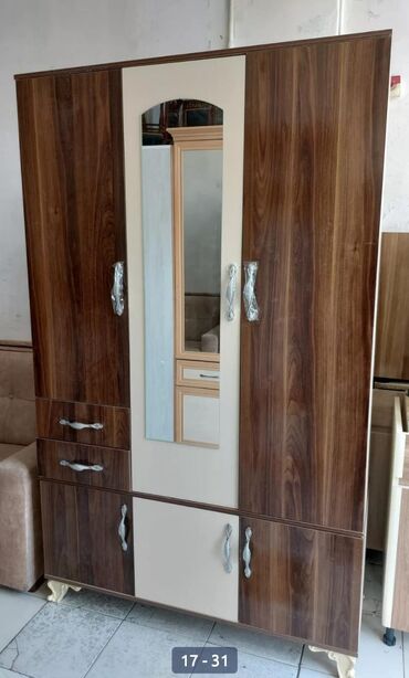 Dolablar: Yeni, Açılan, 3 qapılı Düz dolab, Qarderob, paltar dolabı — 5