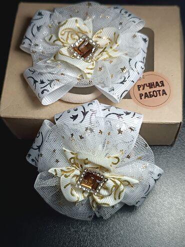 Аксессуары для волос: Бантики, заколки, галстуки броши ручной работы. в единственном — 18
