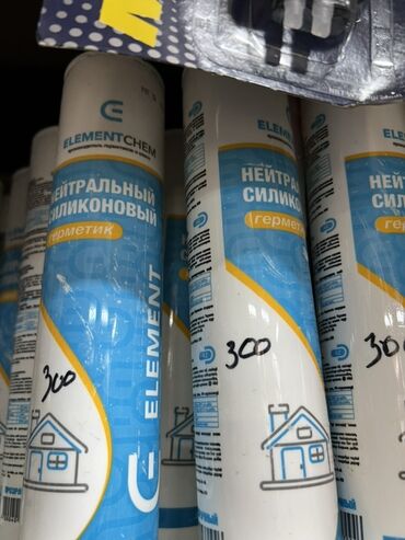 резинка для окон: Нейтральный силиконовый герметик Elementchem в тубе. Предназначен для