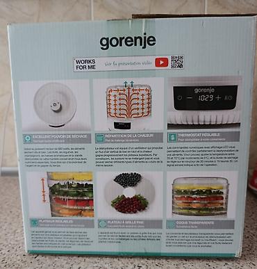 nar şiresi ceken: Meyvə və tərəvəz qurudan aparat Gorenje, 5 bölməli, Yeni — 1